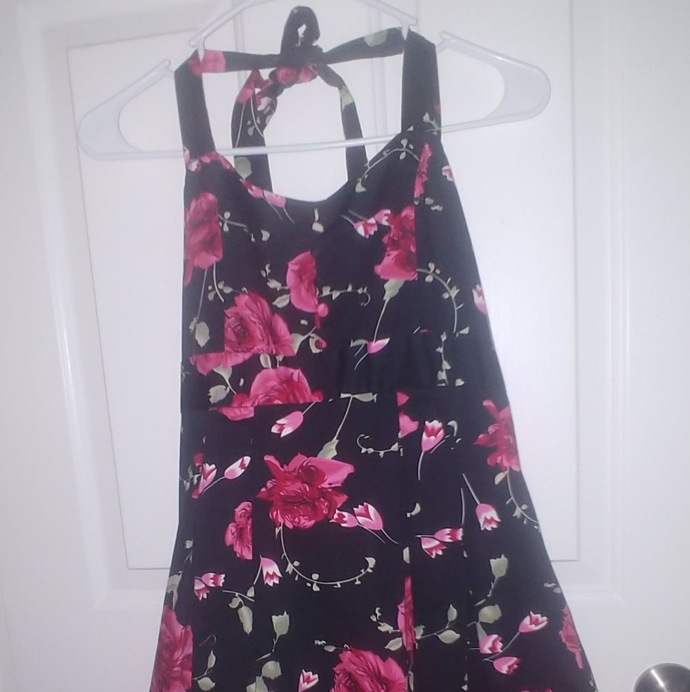 Floral print party dress